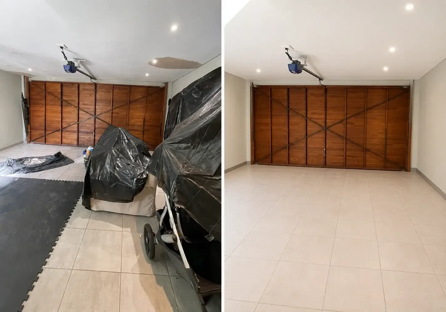 Handy Andys project transformation - Garage ceiling and floor transformation